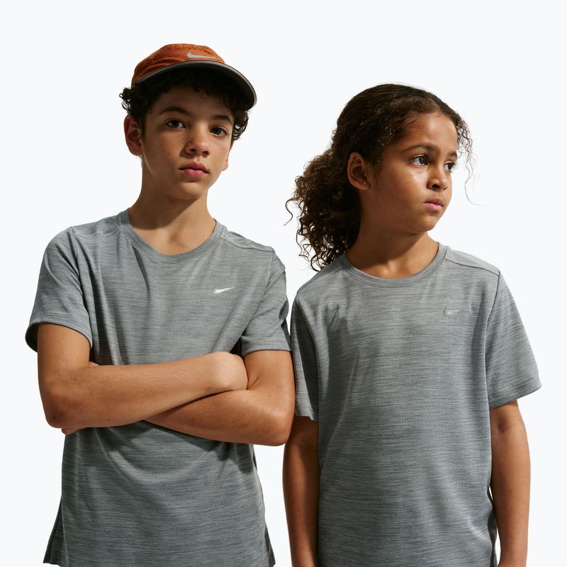 Children's T-shirt Nike Miler smoke grey/heather