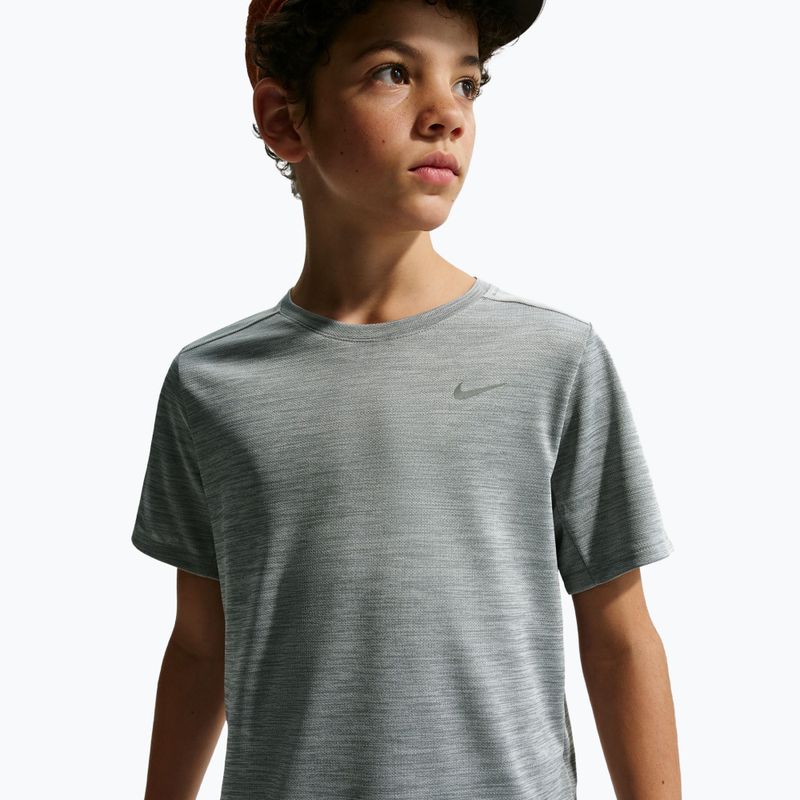 Children's T-shirt Nike Miler smoke grey/heather 4