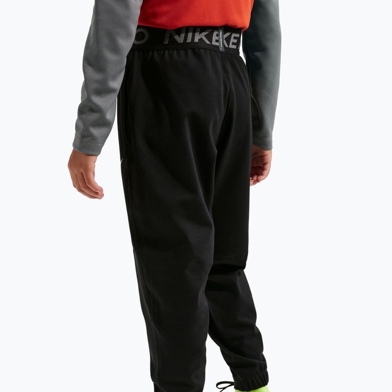 Children's trousers Nike Pro Dri-Fit black/smoke grey/white 4
