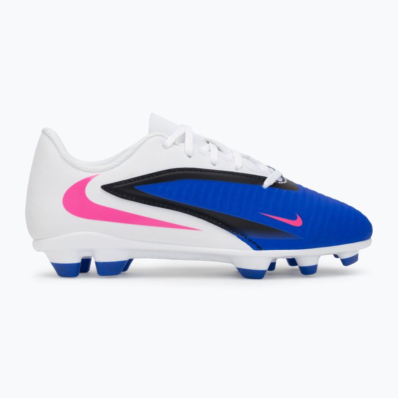 Children's football boots Nike Phantom 6 Low Club MG racer blue/white/pink blast 2