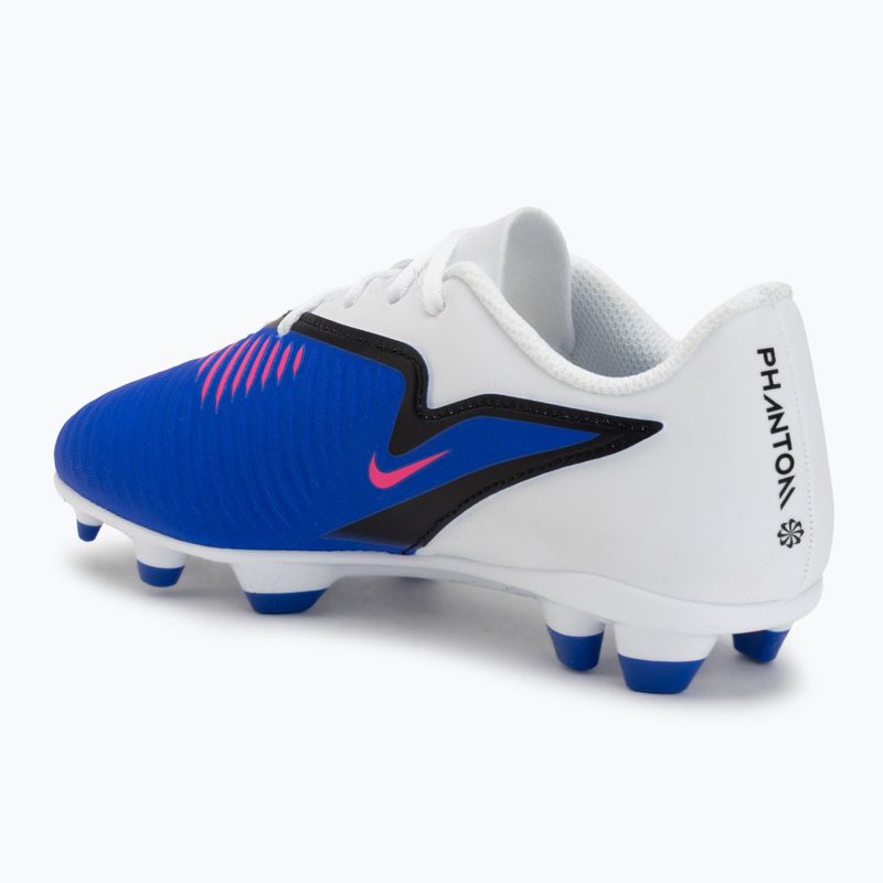 Children's football boots Nike Phantom 6 Low Club MG racer blue/white/pink blast 3