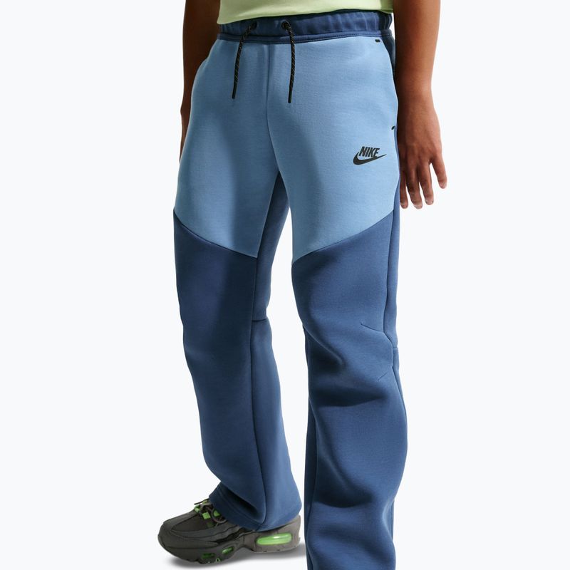 Children's trousers Nike Sportswear Tech Fleece mystic navy/work blue/black/black 4