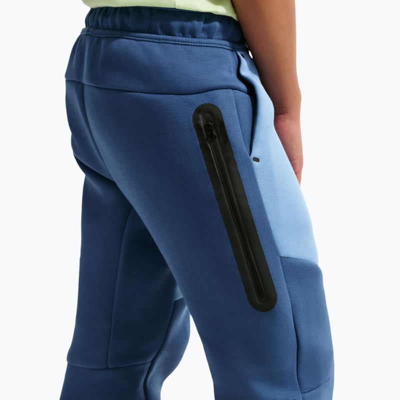 Children's trousers Nike Sportswear Tech Fleece mystic navy/work blue/black/black 5