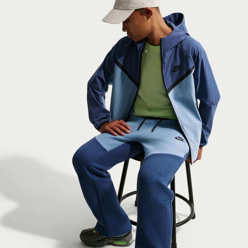 Children's trousers Nike Sportswear Tech Fleece mystic navy/work blue/black/black 6