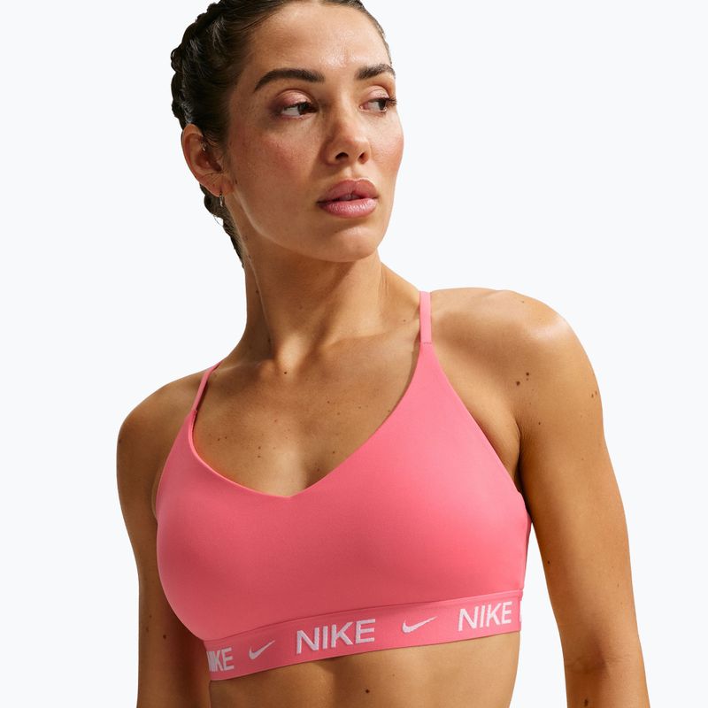Training bra Nike Dri-Fit Indy Light Support sea coral/sea coral/white 5