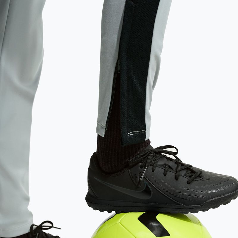 Children's trousers Nike Academy Dri-Fit Jr light smoke grey/white/black/metallic gold 7