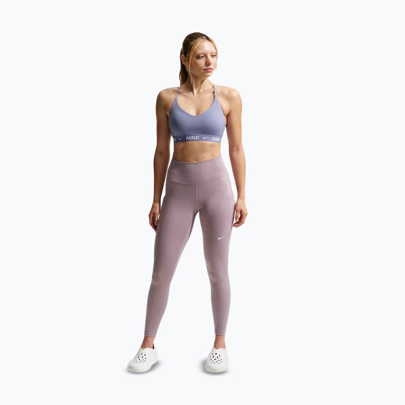 Training bra Nike Dri-Fit Indy Light Support iron purple/iron purple/white 2