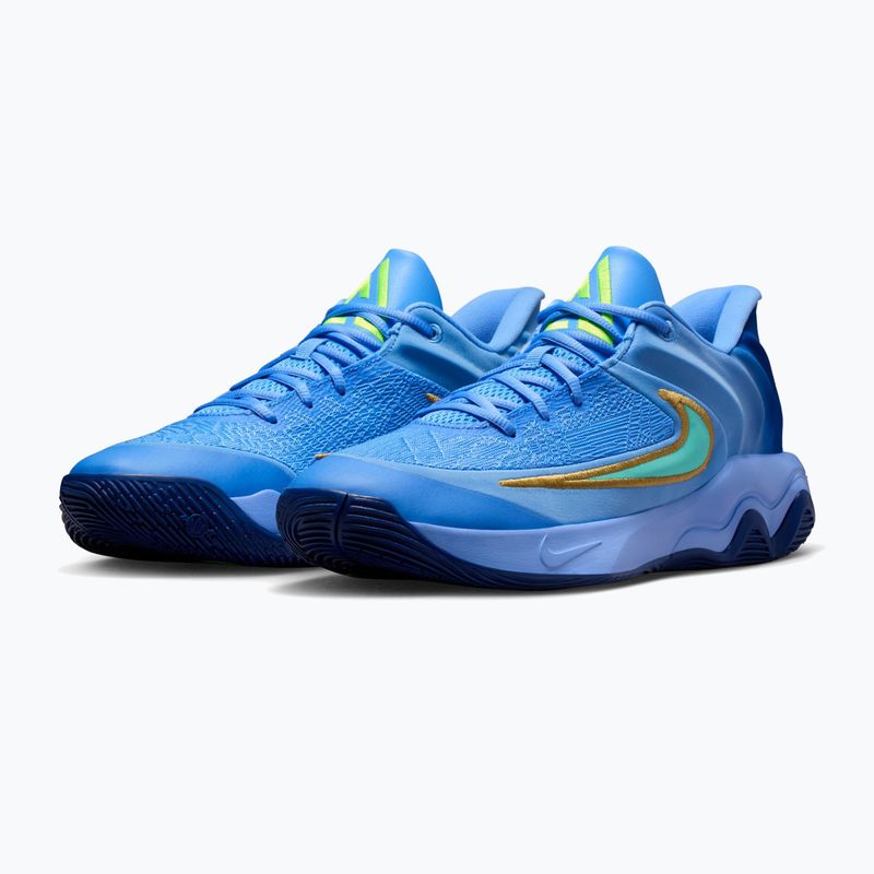 Men's basketball shoes Nike Giannis Immortality 4 royal pulse/deep royal/volt/hyper turquoise 3