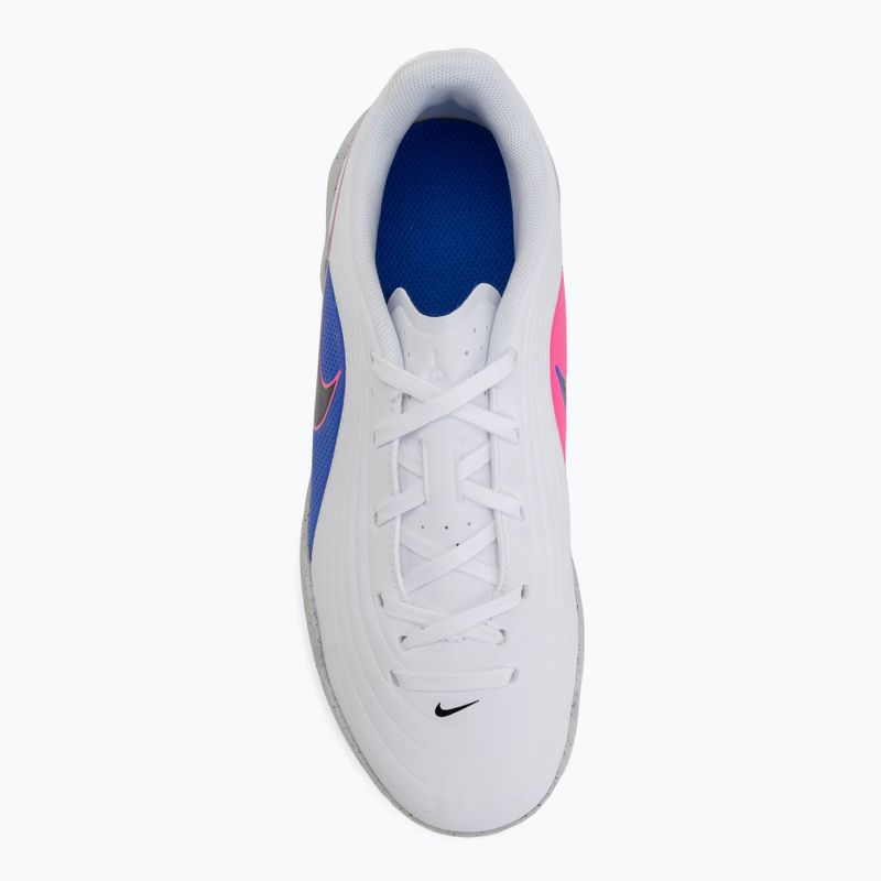 Children's football boots Nike Tiempo Maestro Club Jr IC white/racer blue/pink blast/black 5