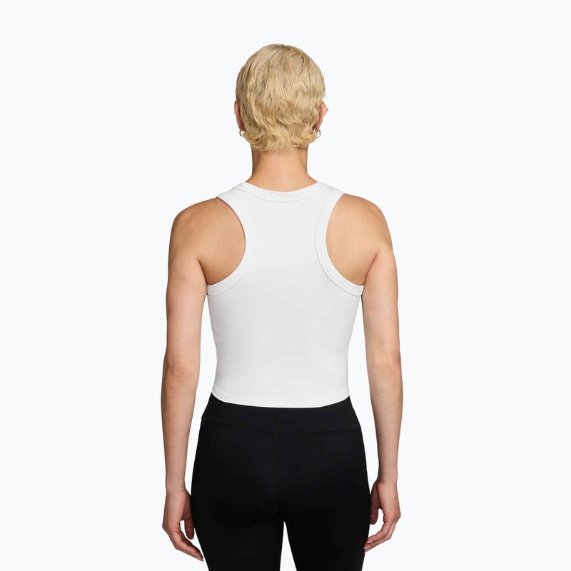 Women's T-shirt Nike One Fitted Dri-Fit Cropped Tank thunder white/black 2