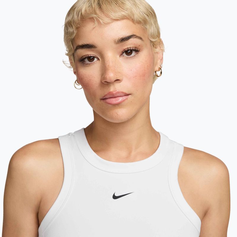 Women's T-shirt Nike One Fitted Dri-Fit Cropped Tank thunder white/black 3