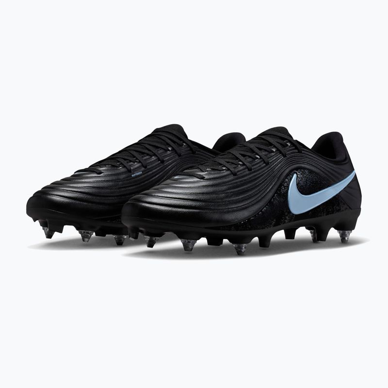 Men's football boots Nike Tiempo Maestro Acad SG-Pro AC black/ice blue 10