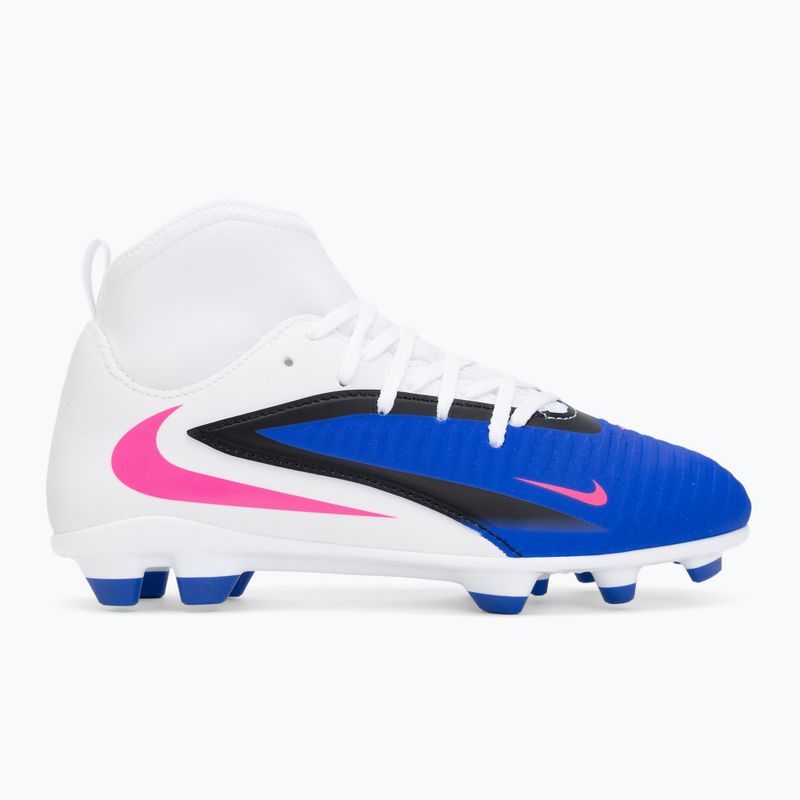 Children's football boots Nike Phantom 6 High Club FG/MG racer blue/white/pink blast 2