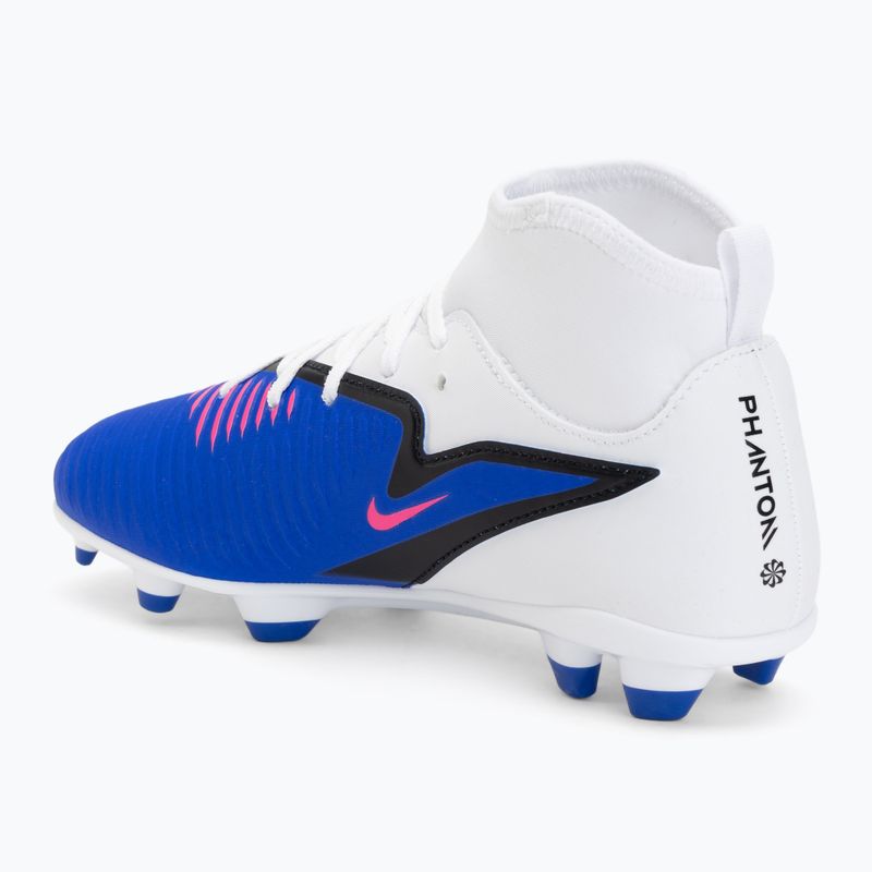 Children's football boots Nike Phantom 6 High Club FG/MG racer blue/white/pink blast 3