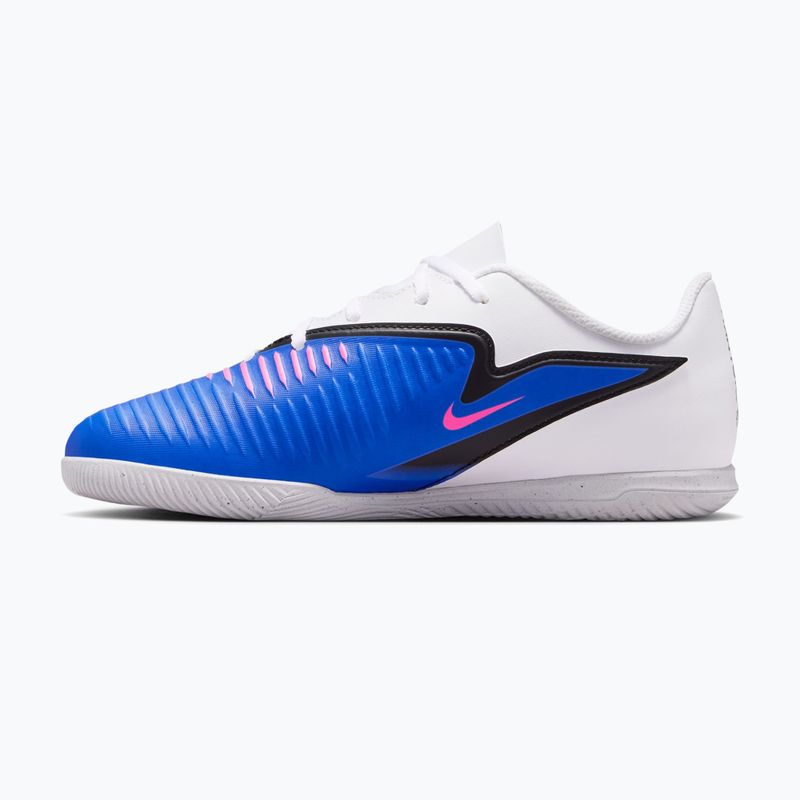 Kidsʼ football boots Nike Jr. Phantom 6 Low Club IN Racer Blue/White/Pink Blast 8