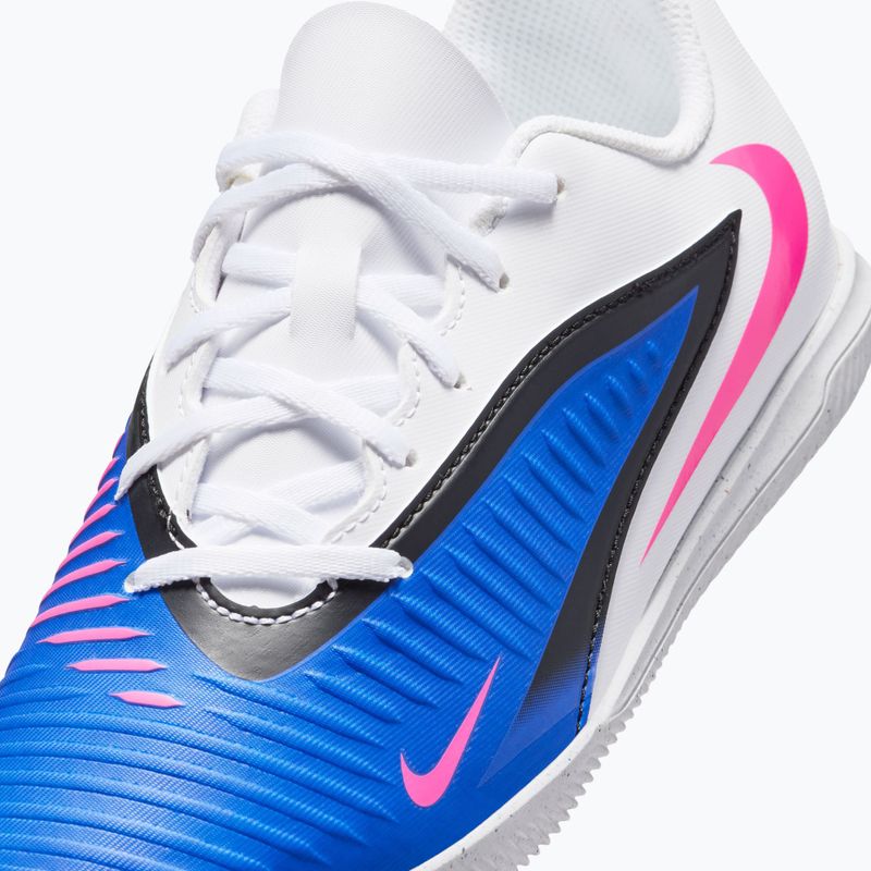 Kidsʼ football boots Nike Jr. Phantom 6 Low Club IN Racer Blue/White/Pink Blast 14
