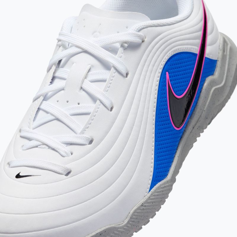Children's football boots Nike Tiempo Maestro Club Jr IC white/racer blue/pink blast/black 7