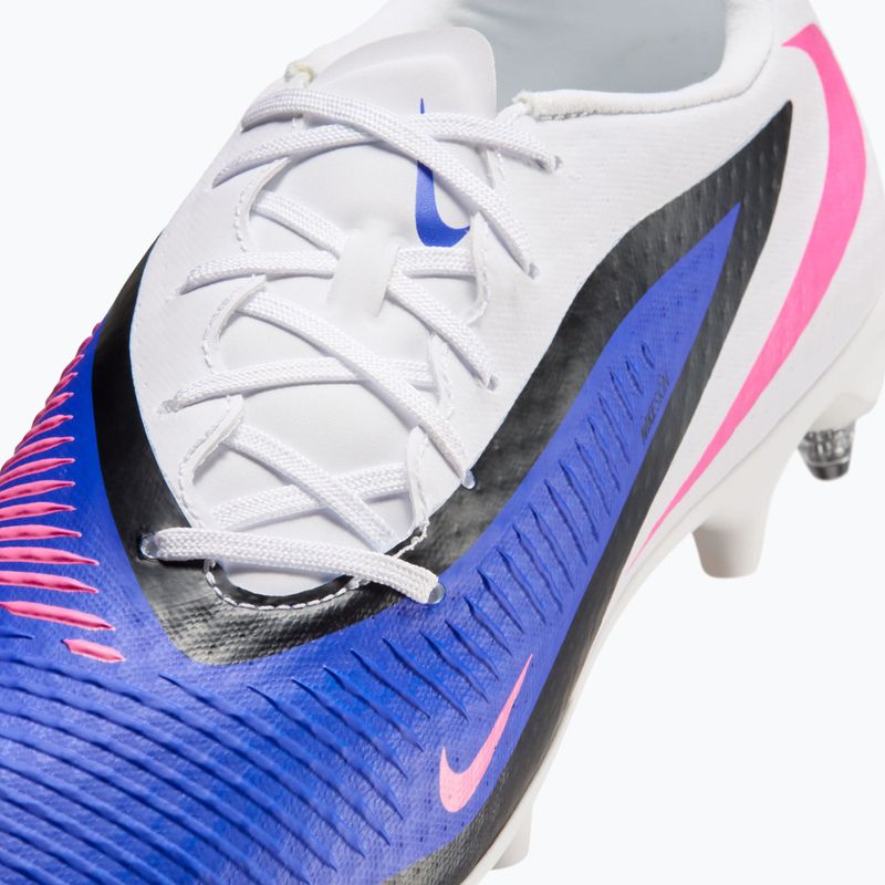 Men's football boots Nike Phantom 6 Low Academy SG racer blue/white/pink blast 8