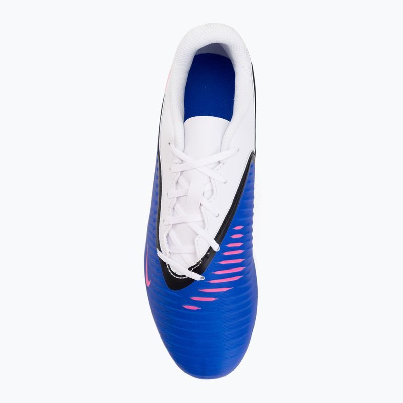 Men's football boots Nike Phantom 6 Low Club IC racer blue/white/pink blast 5