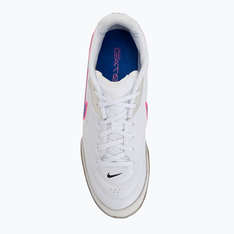 Men's football boots Nike Streetgato white/pink blast/racer blue 5