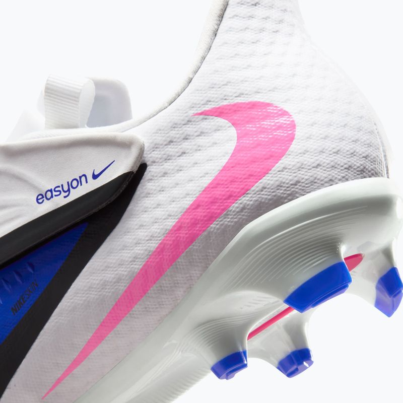 Men's football boots Nike Phantom 6 Low Academy EasyOn FG/MG racer blue/white/pink blast 9
