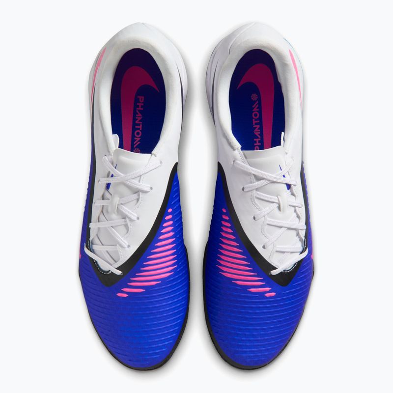 Men's football boots Nike Phantom 6 Low Academy TF racer blue/white/pink blast 8