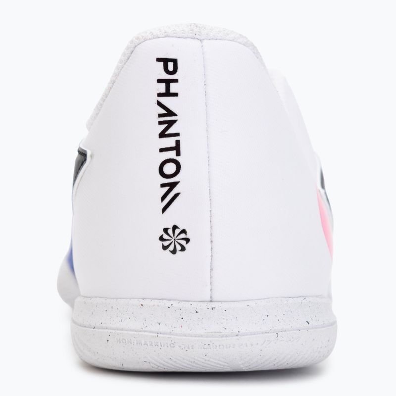 Kidsʼ football boots Nike Jr. Phantom 6 Low Club IN Racer Blue/White/Pink Blast 6