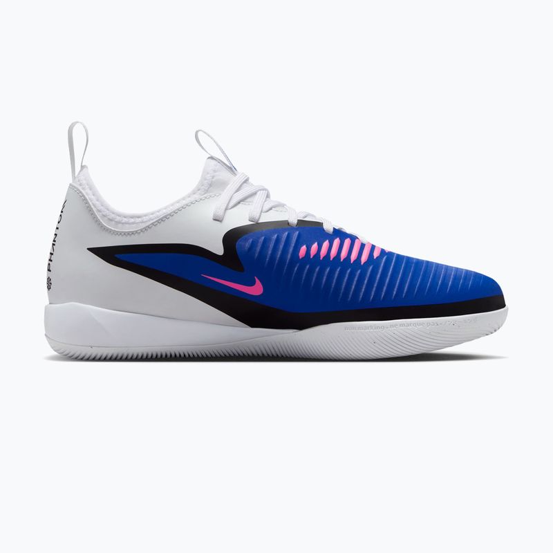 Kidsʼ football boots Nike Jr. Phantom 6 Low Academy IN racer blue/white/pink blast