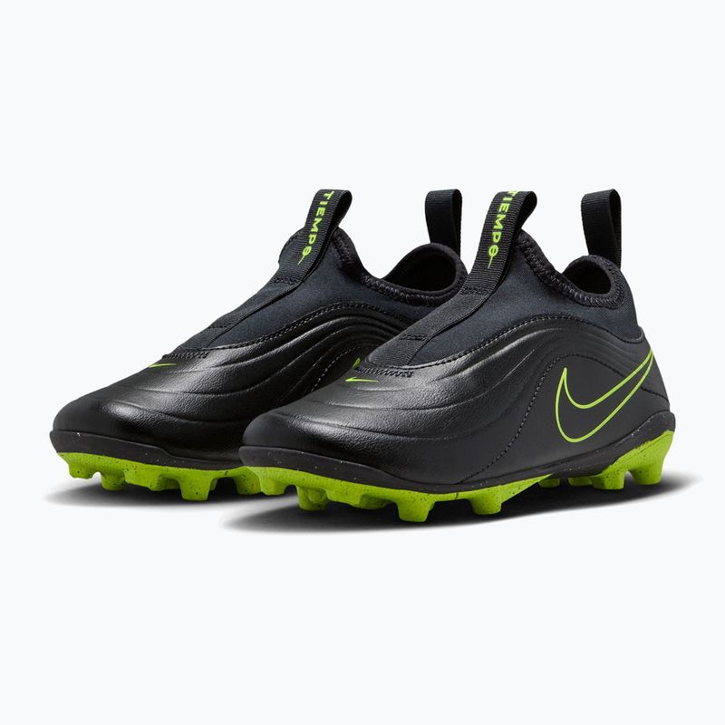 Children's football boots Nike Tiempo Maestro Flex Jr FG/MG PS black/volt/black 3