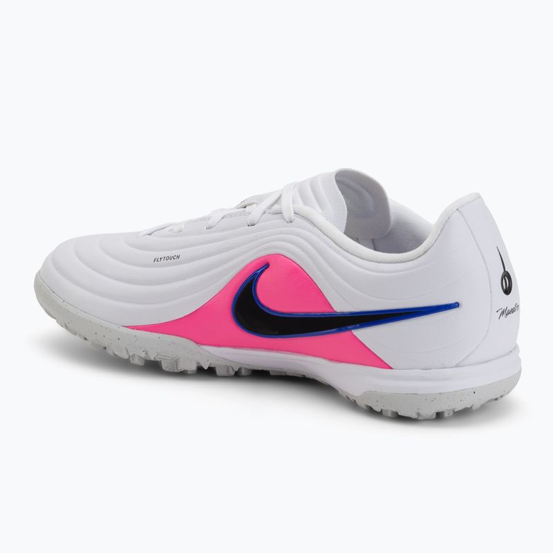 Children's football boots Nike Tiempo Maestro Academy Jr TF white/racer blue/pink blast/black 3