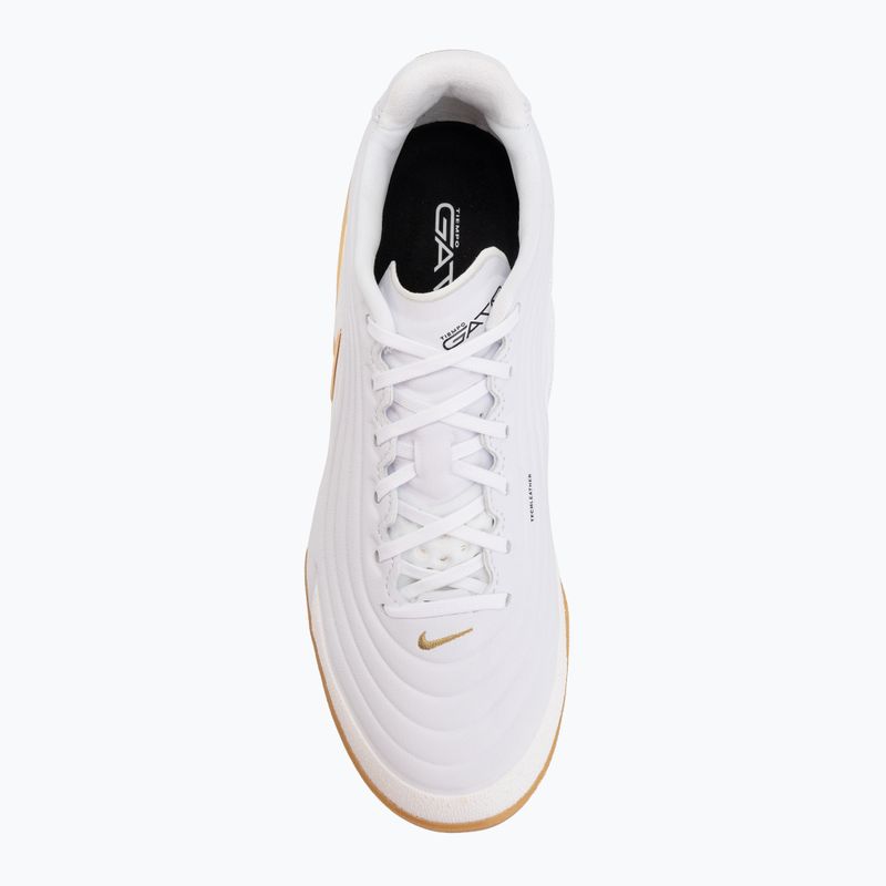 Men's football boots Nike Tiempo Reactgato IC white/metallic gold 5