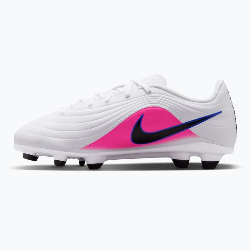 Children's football boots Nike Tiempo Maestro Club Jr FG/MG white/racer blue/pink blast/black 9