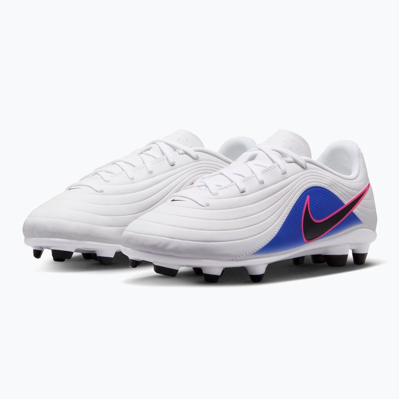 Children's football boots Nike Tiempo Maestro Club Jr FG/MG white/racer blue/pink blast/black 10