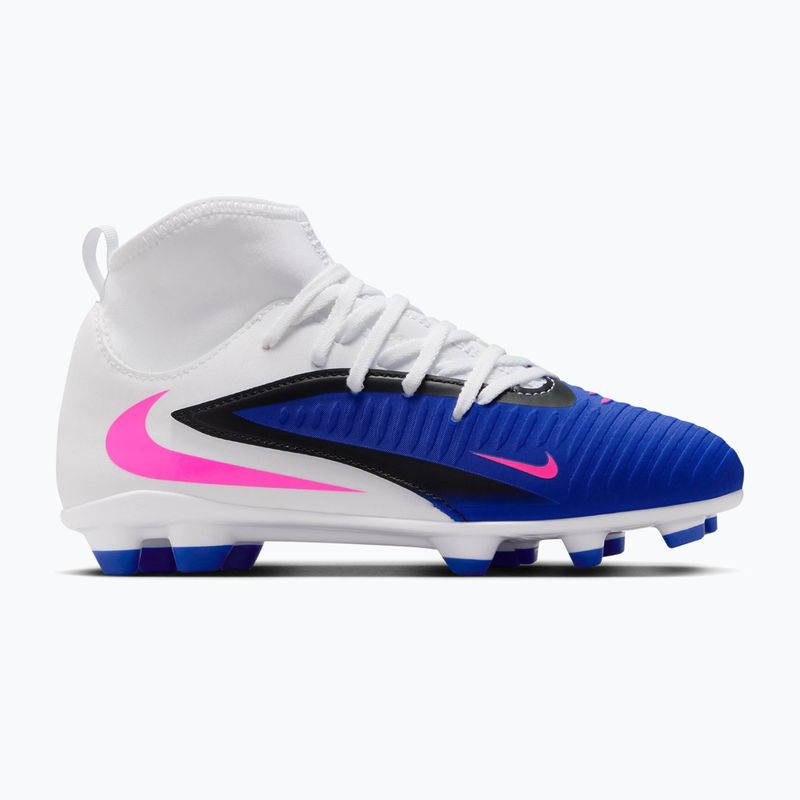 Children's football boots Nike Phantom 6 High Club FG/MG racer blue/white/pink blast 8