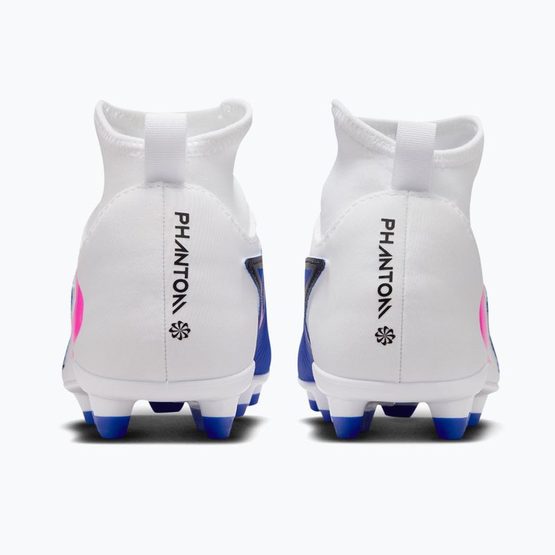 Children's football boots Nike Phantom 6 High Club FG/MG racer blue/white/pink blast 11