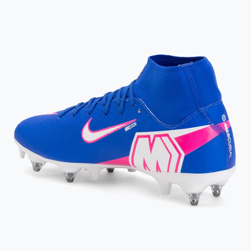 Men's football boots Nike Mercurial Superfly 10 Academy SG-Pro racer blue/white 3