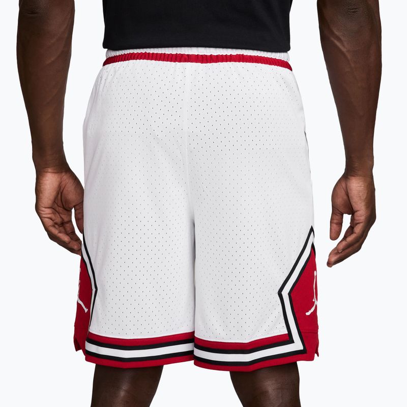 Men's baskeball shorts Nike Jordan Sport Dri-FIT 9" Diamond white/gym red/white 2