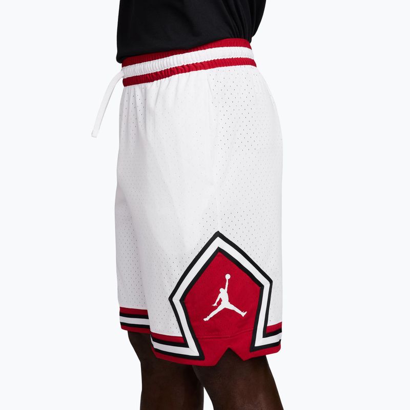 Men's basketball shorts Jordan Sport Dri-FIT 9" Diamond white/gym red/white 3