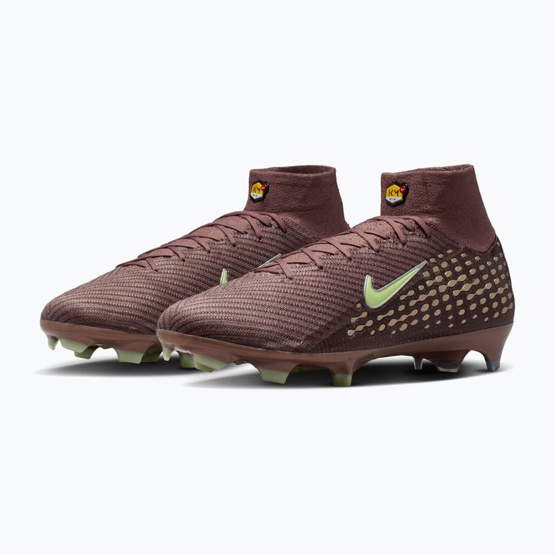 Men's football boots Nike Mercurial Superfly 10 Elite Kylian Mbappé FG plum eclipse/metallic silver 3
