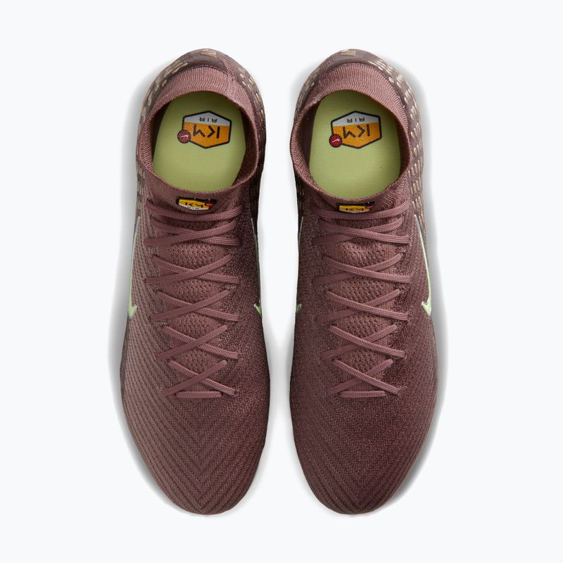 Men's football boots Nike Mercurial Superfly 10 Elite Kylian Mbappé FG plum eclipse/metallic silver 5