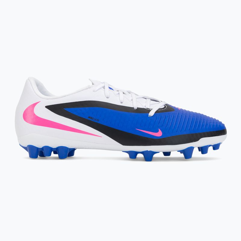 Men's football boots Nike Phantom 6 Low Academy AG racer blue/white/pink blast 2