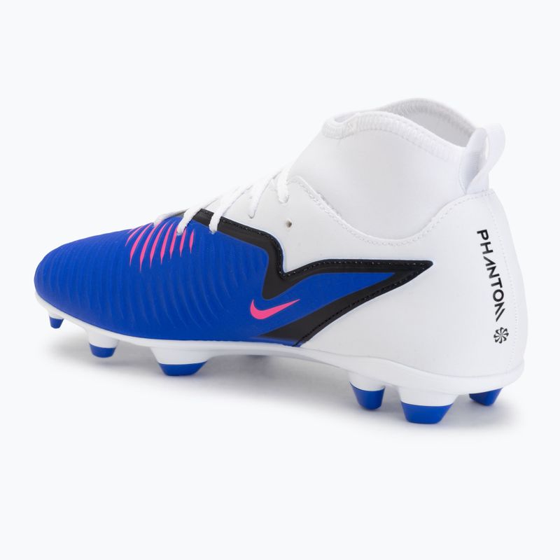 Men's football boots Nike Phantom 6 High Club FG/MG racer blue/white/pink blast 3