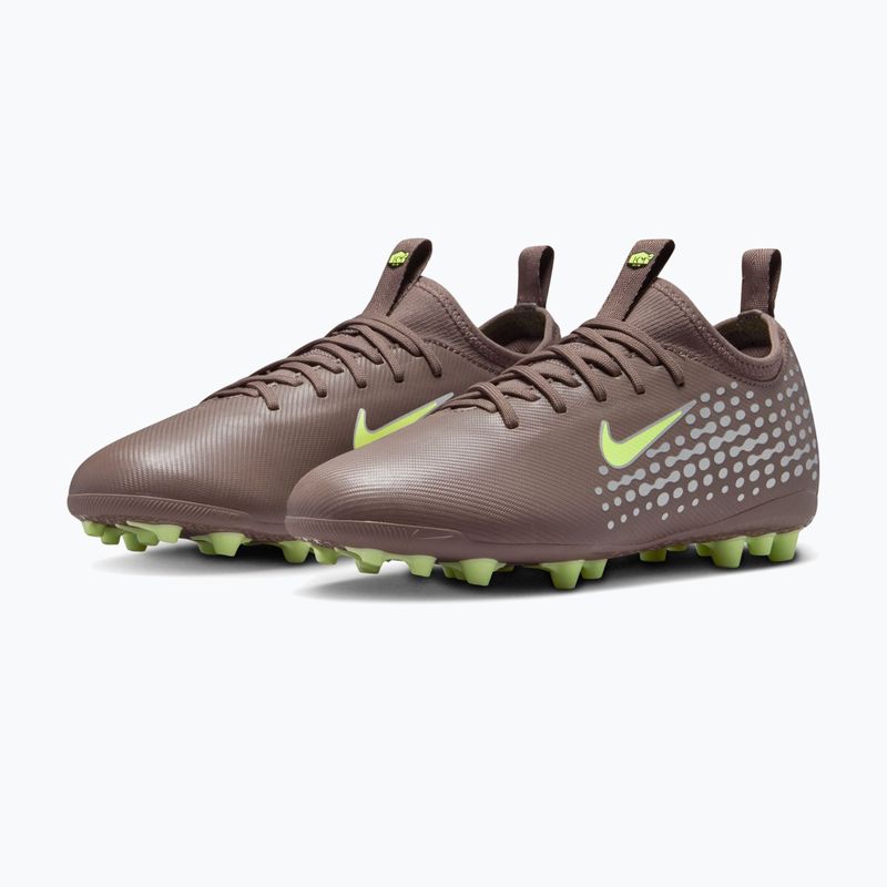 Children's football boots Nike Zoom Vapor 16 Academy Kylian Mbappe Jr AG plum eclipse/metallic silver 3