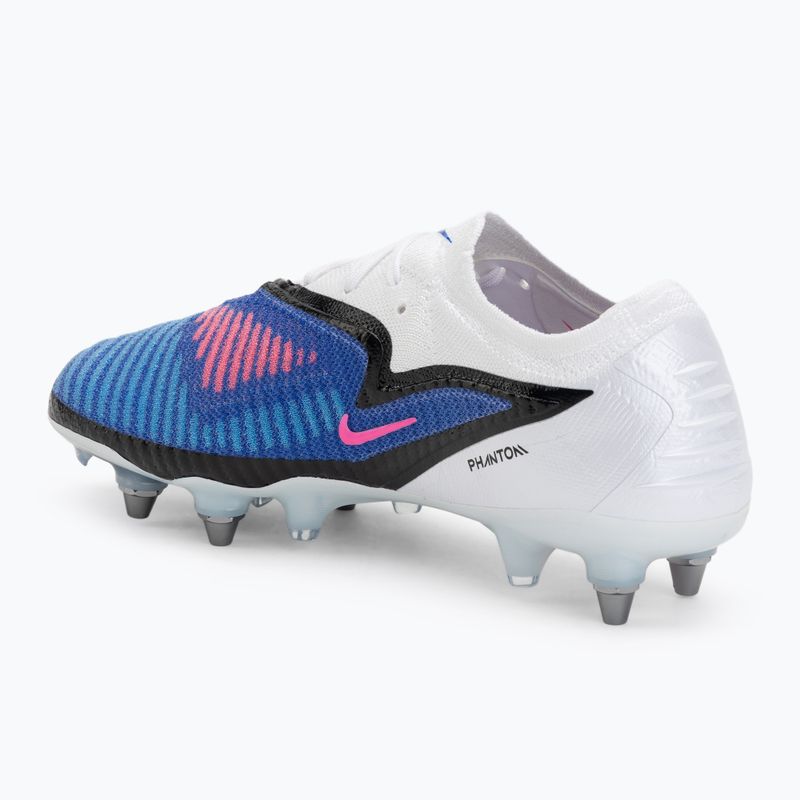 Men's football boots Nike Phantom 6 Low Elite SG-Pro racer blue/white/pink blast 3