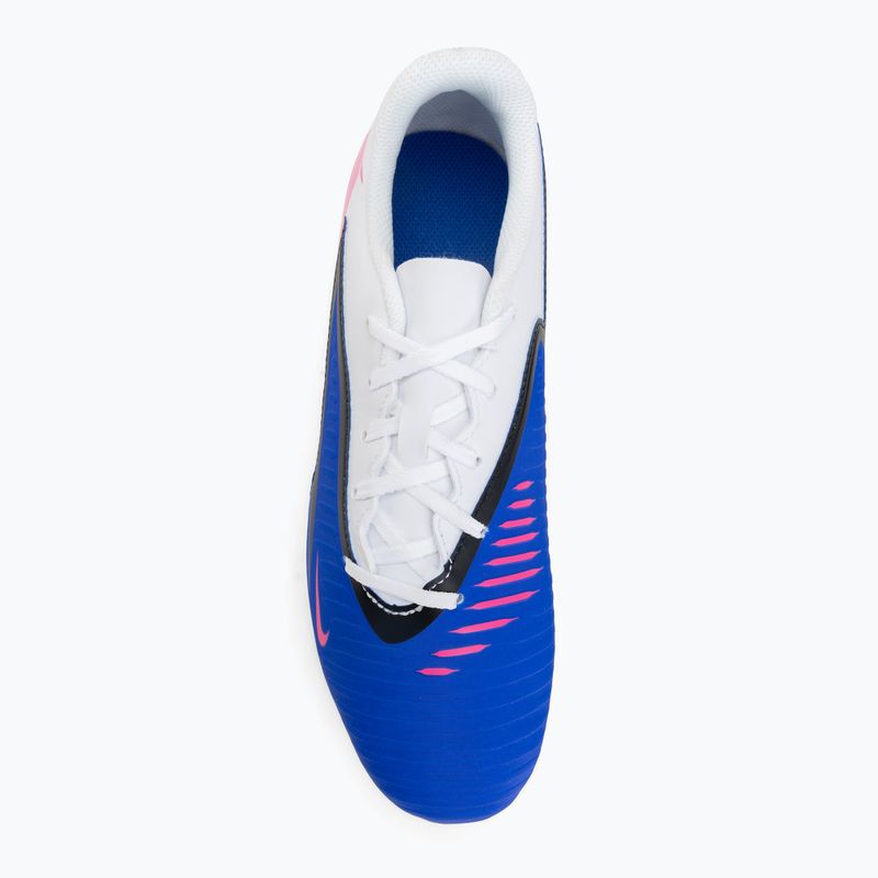 Men's football boots Nike Phantom 6 Low Club FG/MG racer blue/white/pink blast 5