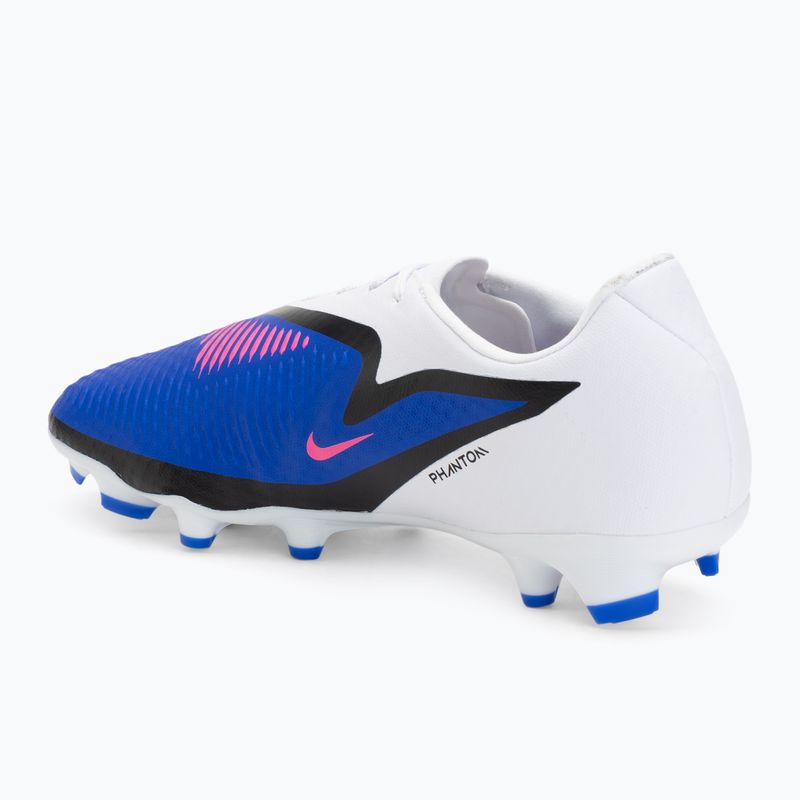 Men's football boots Nike Phantom 6 Low Academy FG/MG racer blue/white/pink blast 3