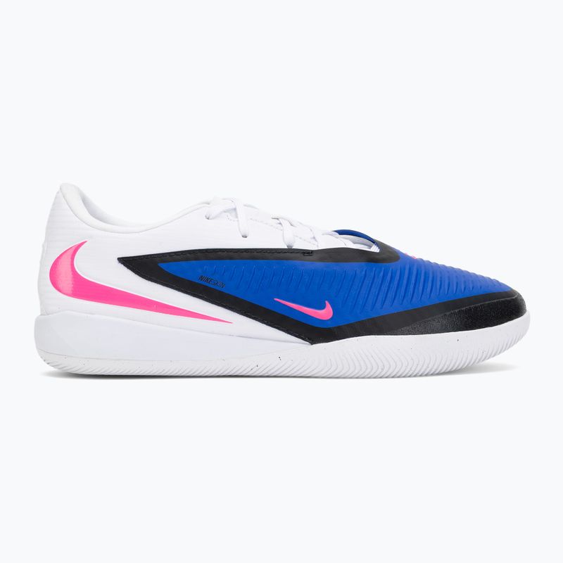 Men's football boots Nike Phantom 6 Low Academy IC racer blue/white/pink blast 2