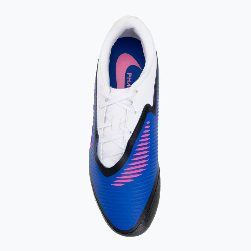 Men's football boots Nike Phantom 6 Low Academy IC racer blue/white/pink blast 5
