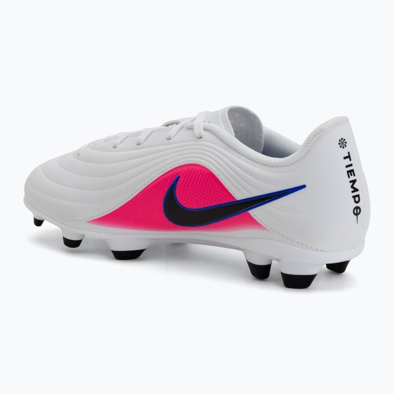 Children's football boots Nike Tiempo Maestro Club Jr FG/MG white/racer blue/pink blast/black 3