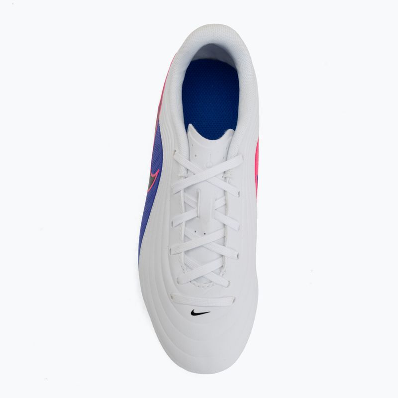 Children's football boots Nike Tiempo Maestro Club Jr FG/MG white/racer blue/pink blast/black 5
